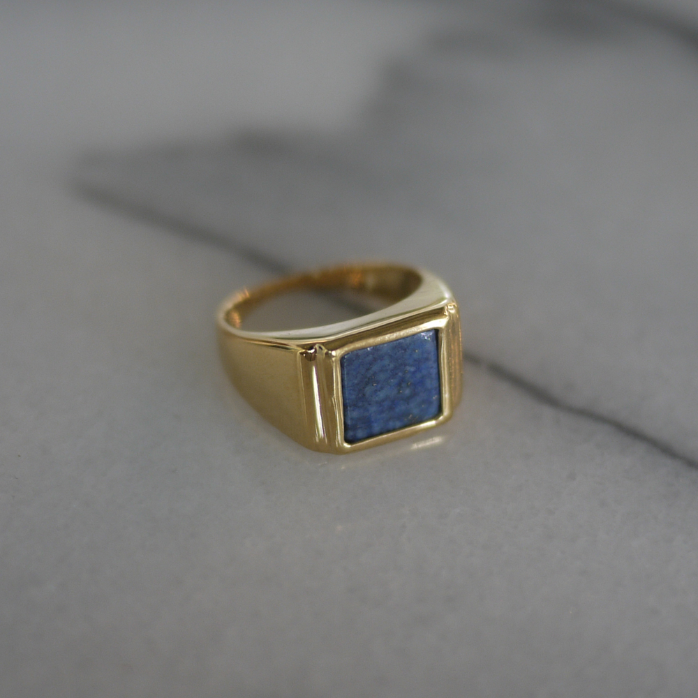 Signet Ring (Lapis) | EUREKA FACTORY HEIGHTS