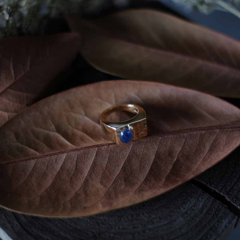 R.ALAGAN Oval Stone Signet Ring リング - リング(指輪)