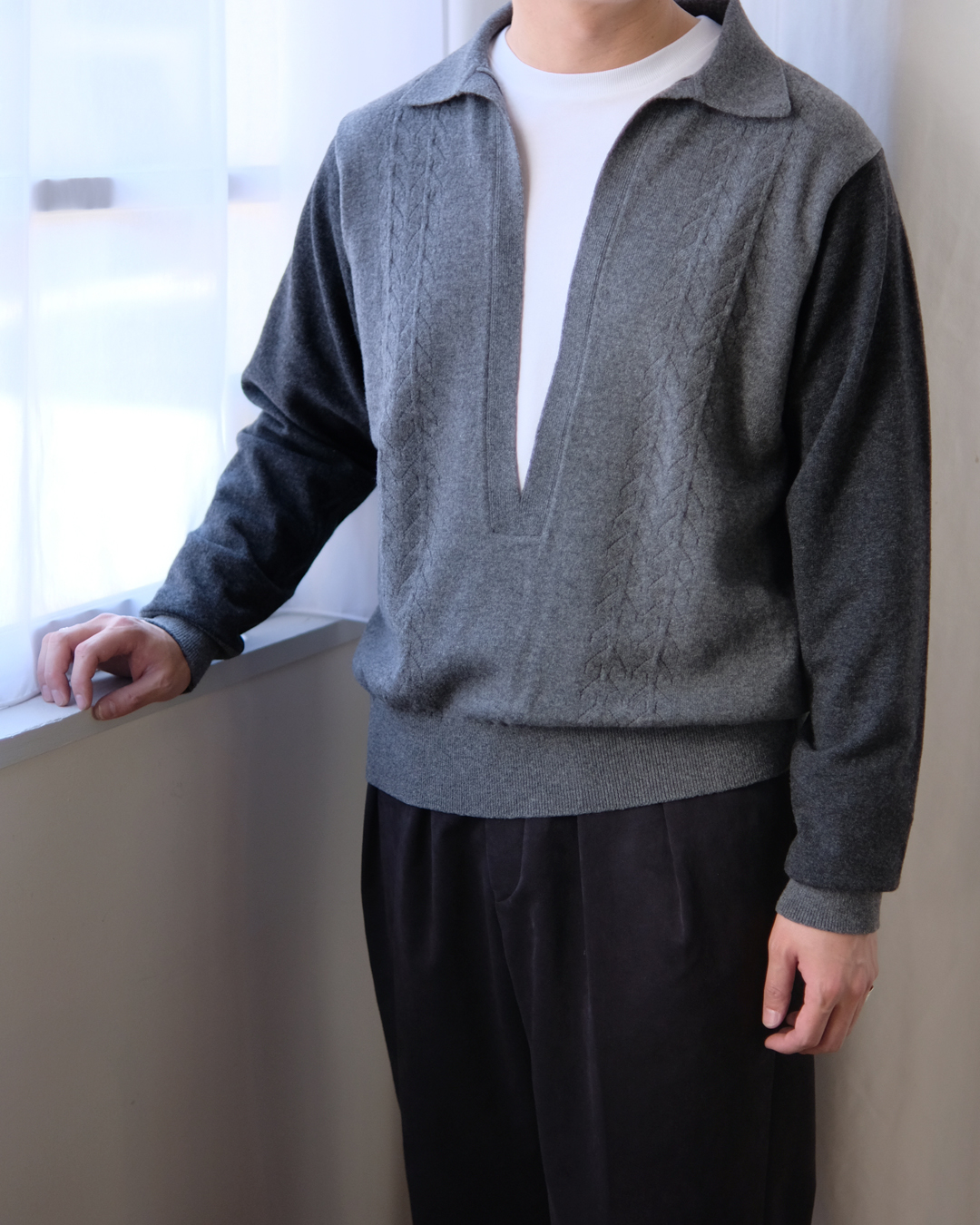 V Neck L/S Knit | EUREKA FACTORY HEIGHTS