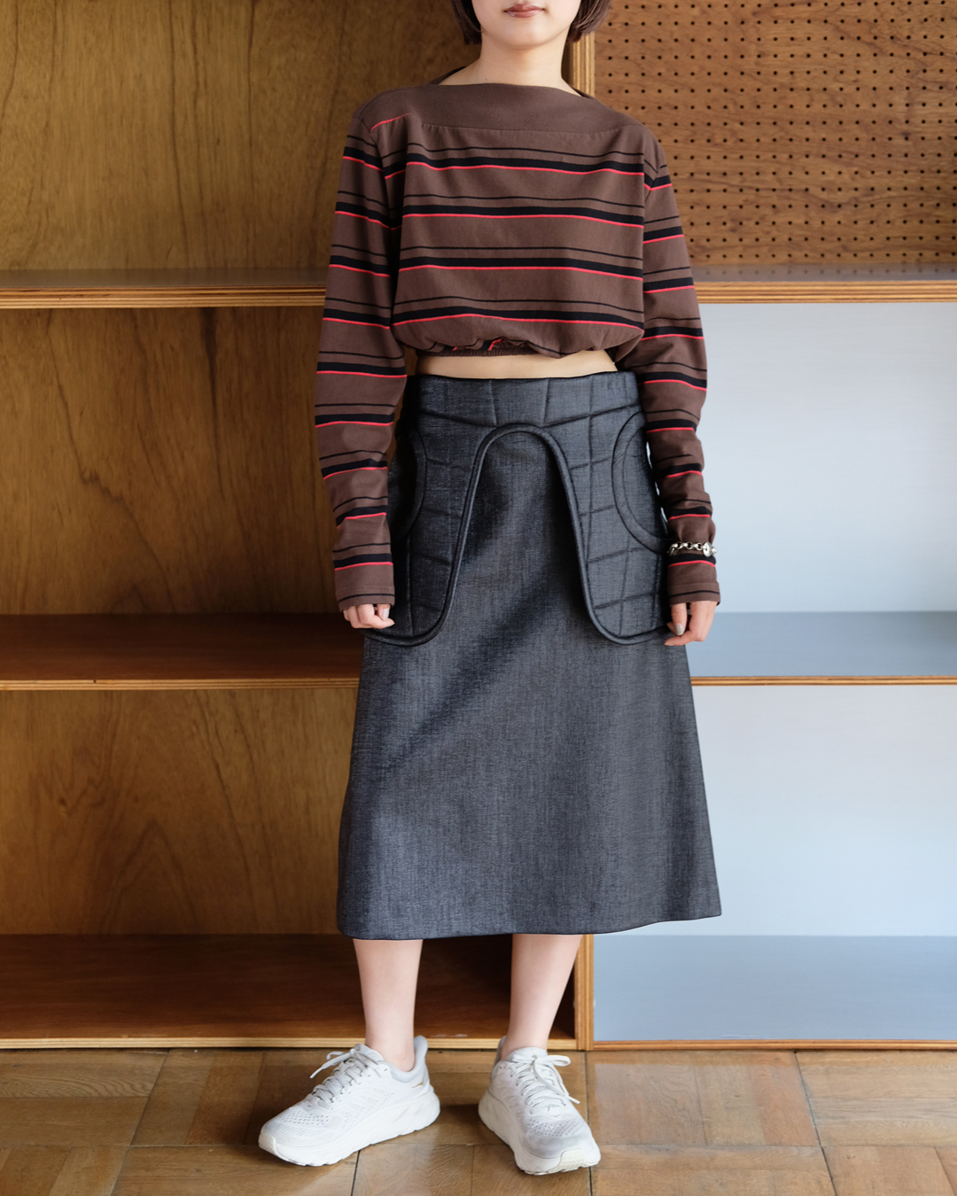 fumika_uchida ナイロンポケットスカート