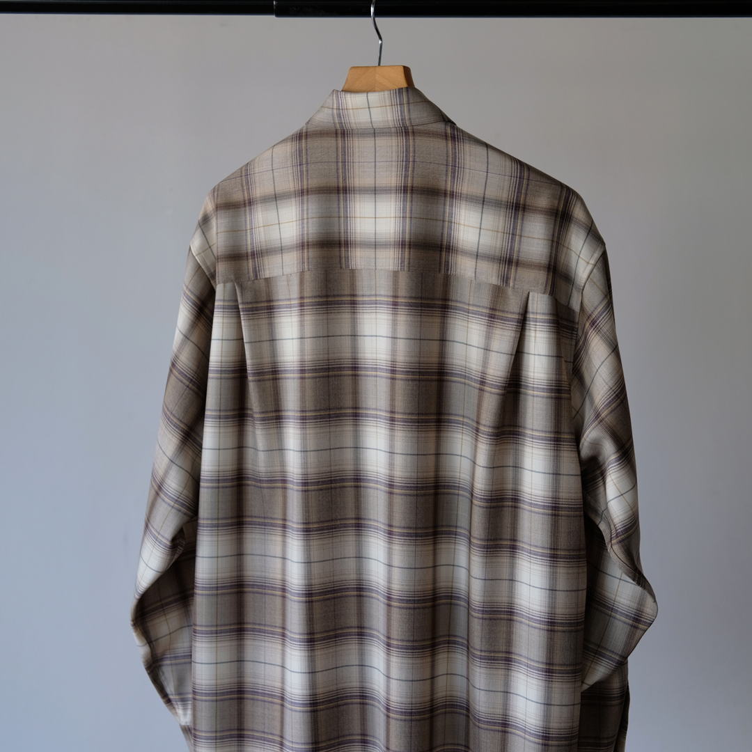 Super Light Wool Check Shirt | EUREKA FACTORY HEIGHTS