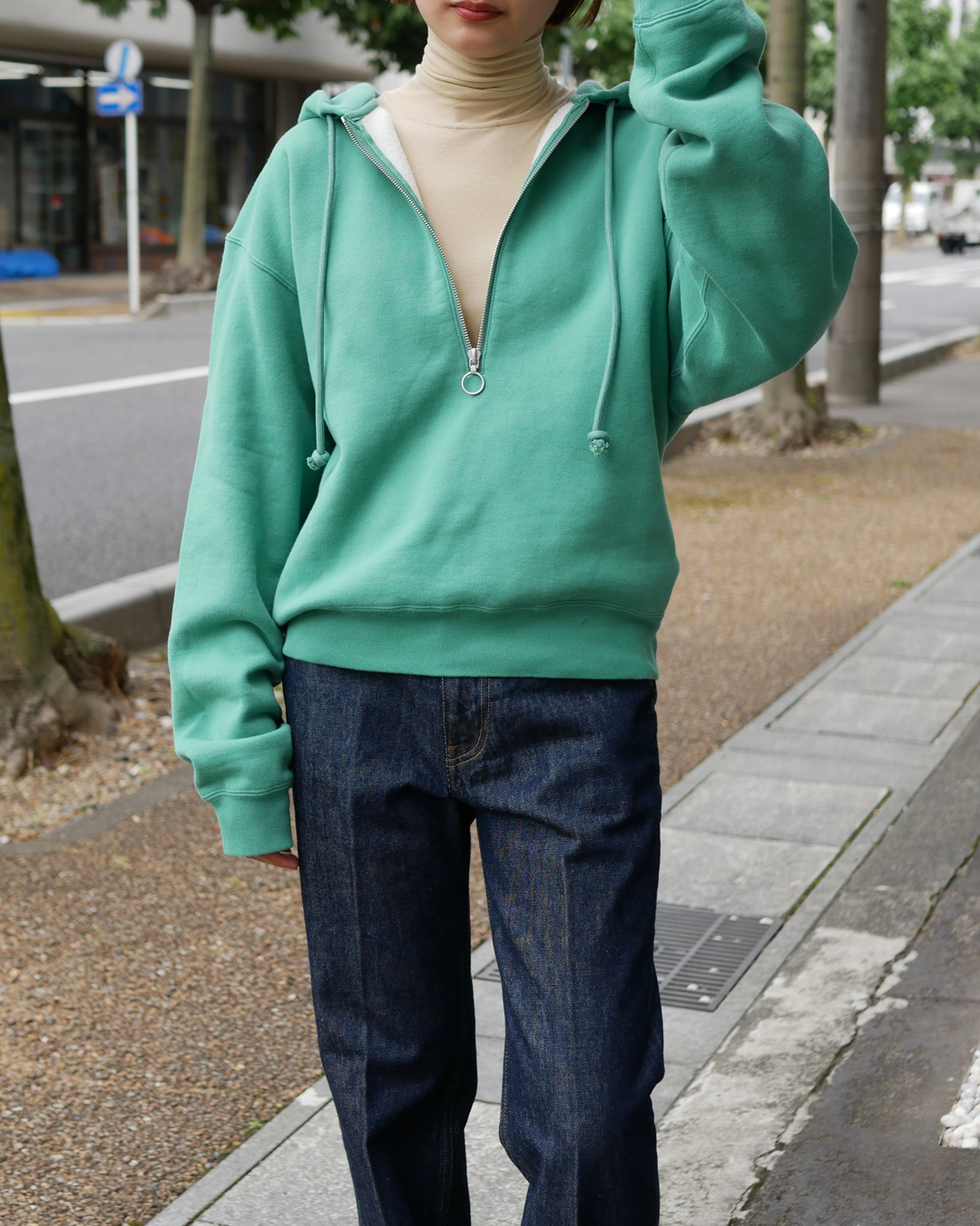 AURALEE HIGH COUNT HEAVY SWEAT P/O PARKA - パーカー