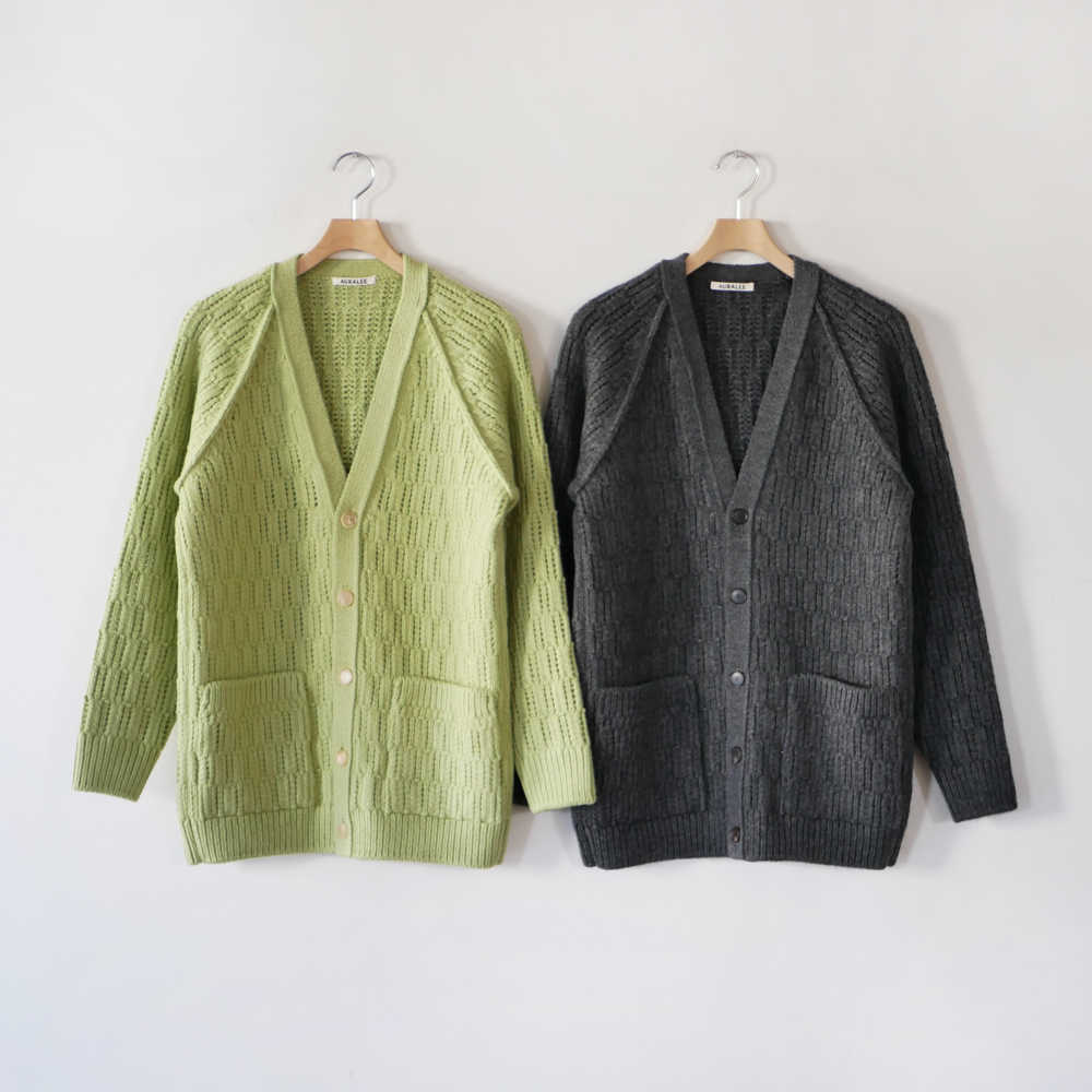 Wool Cord Rib Knit Cardigan (Women's) | EUREKA FACTORY HEIGHTS