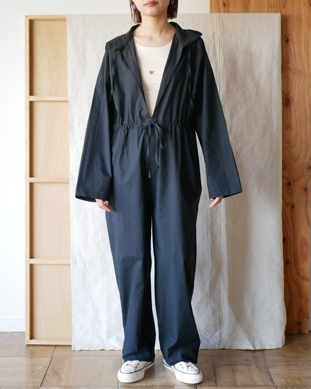 Hujui Jump Suit - Cotton Poplin | EUREKA FACTORY HEIGHTS
