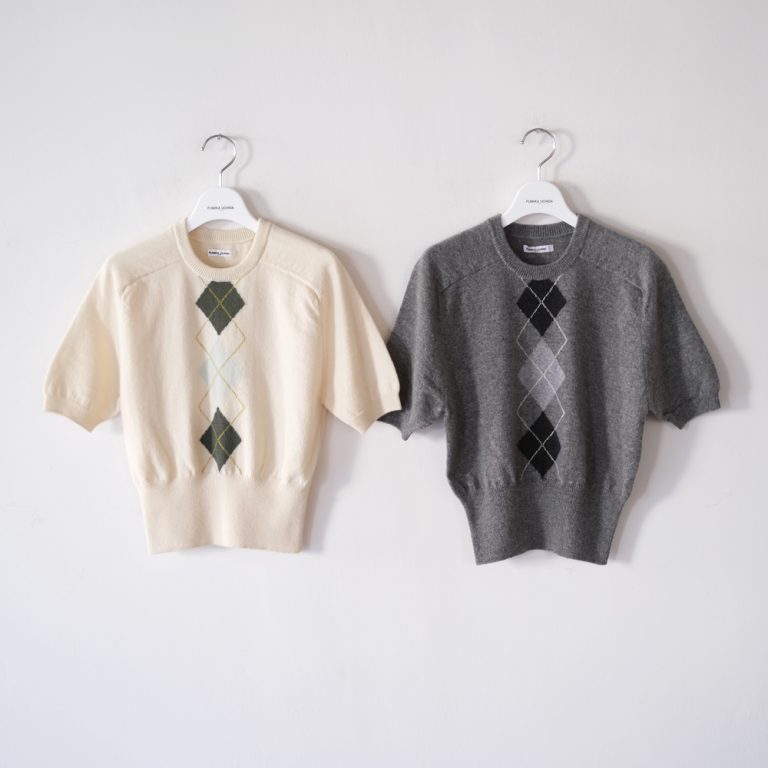 fumikauchida-cashmereargylesweatershortsleeve