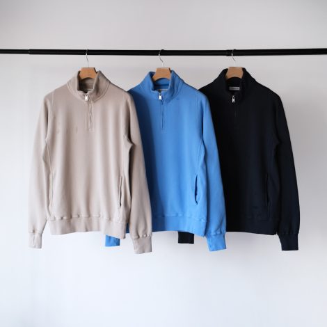 nonnative-marinerhalfzippullovercottonsweatoverdyed